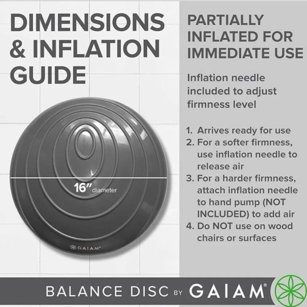 GAIAM Balance Seat Cushion Great for Core and Posture